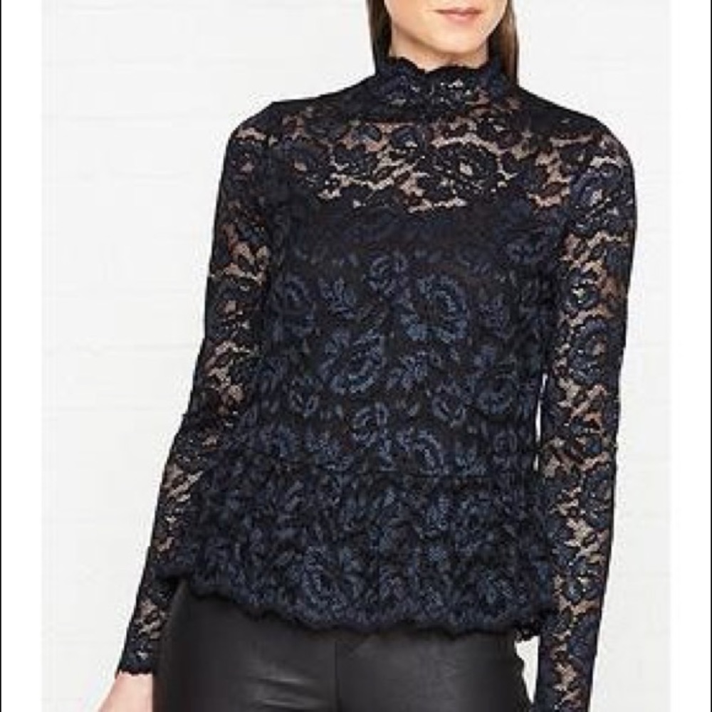 All Saints Ellen Lace Top - never been worn!